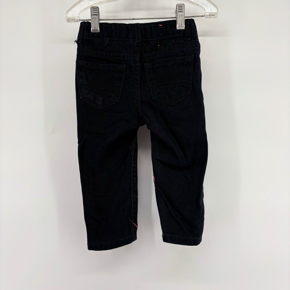 The Childrens Place Kids Black Skinny Jeans Cars Print 9 12 Months - Picture 5 of 8